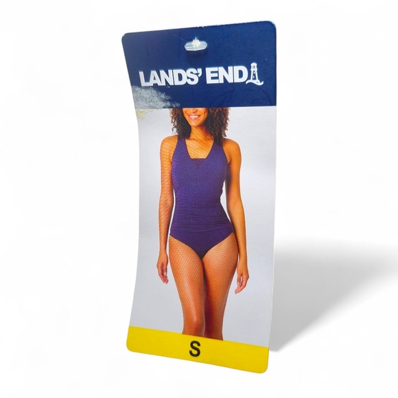 Lands' End Purple One-Piece Swimsuit Size Small - Picture 3 of 8